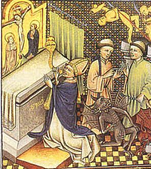 Agostino abbatte gli idoli pagani di Apuleio e Varrone