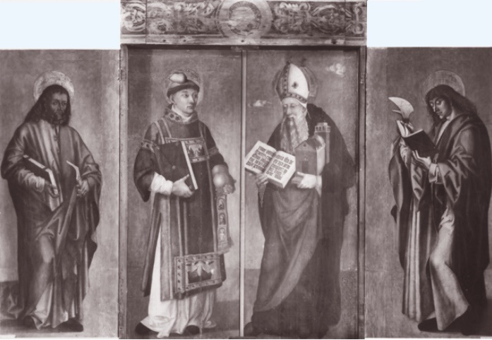 Agostino con i santi Bartolomeo, Stefano e Giuda Taddeo