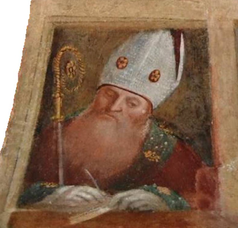 Agostino vescovo e Dottore della Chiesa scrive libri e trattati