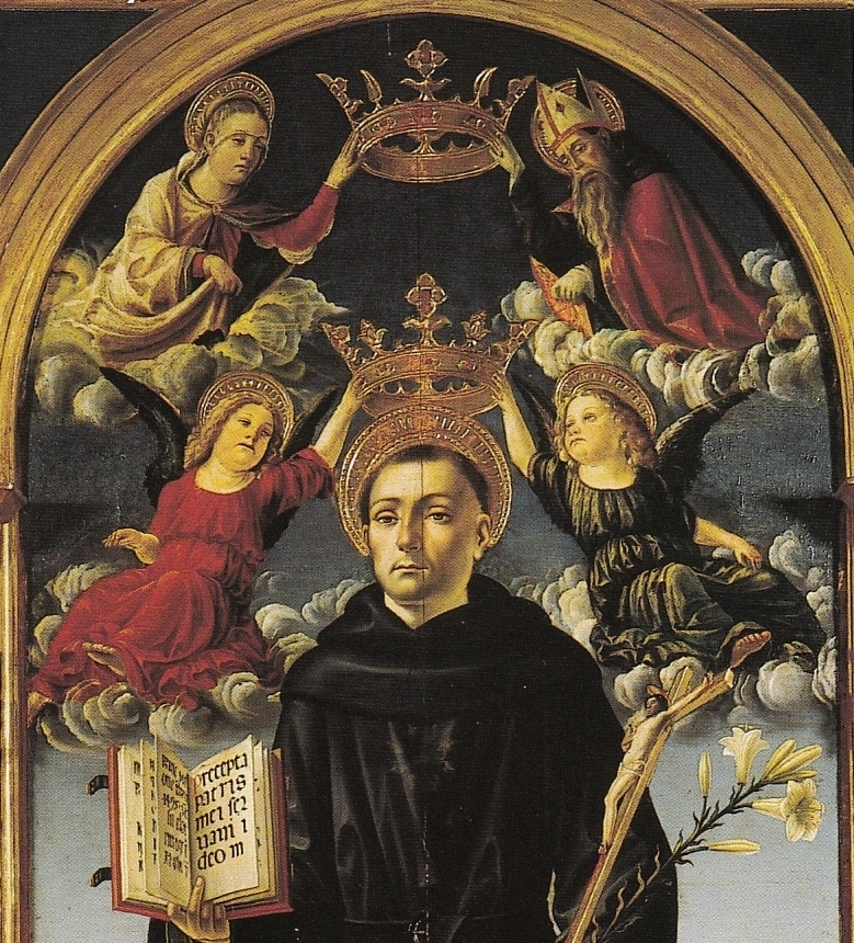 Agostino e la Vergine incoronano S. Nicola da Tolentino