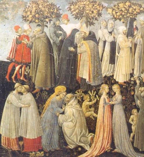 Agostino e il paradiso terrestre, dipinto di Giovanni di Paolo