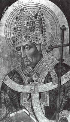 Agostino vescovo, dipinto di Giovanni di Paolo