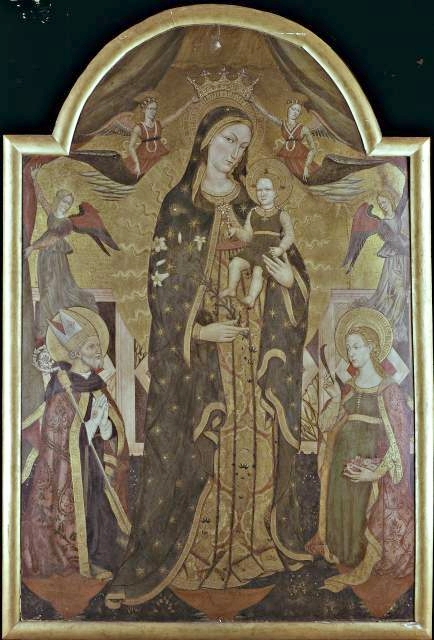 Madonna con Bambino in gloria, angeli, sant'Agostino e santa Caterina d'Alessandria