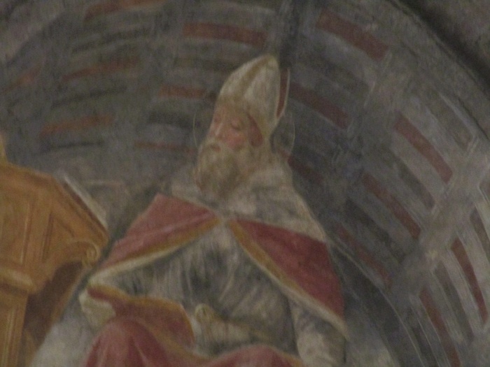 Sant'Agostino vescovo di Vincenzo Foppa nella Cappella Portinari in sant'Eustorgio a Milano