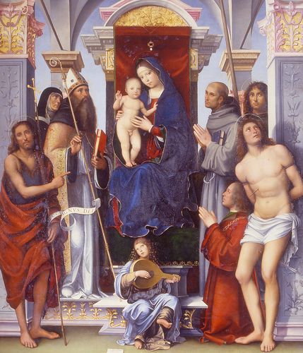 Madonna Feliciani con sant'Agostino e Monica