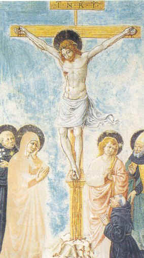 Sant'Agostino e altri santi agostiniani ai piedi della Croce di Benozzo Gozzoli