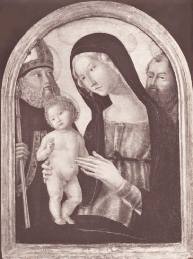 Madonna con Bambino tra sant'Agostino e un santo