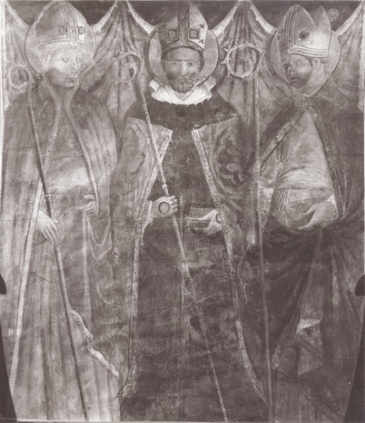 Madonna della Misericordia con sant'Agostino tra due santi vescovi