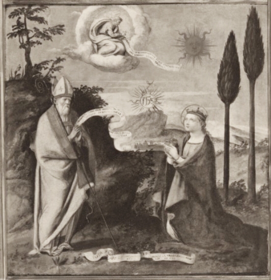 Sant'Agostino e l'allegoria dell'Immacolata Concezione