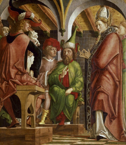 Sant'Agostino disputa con gli eretici