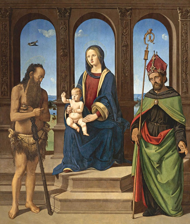 Madonna con Bambino in trono tra sant'Onofrio e sant'Agostino