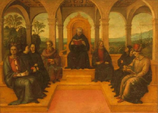 Sant'Agostino in cattedra insegna