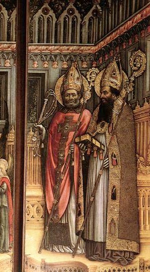 Trittico della Scuola Grande della Carit: Madonna in trono con i Dottori della Chiesa
