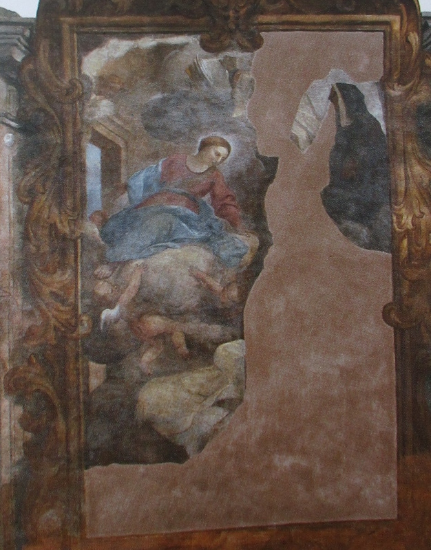 La Vergine con i santi Agostino e Monica appare a san Nicola ammalato