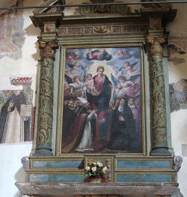 Madonna della Cintura con i santi Agostino e Monica nella chiesa di sant'Agostino ad Anghiari