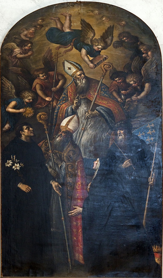 Sant'Agostino in gloria e santi