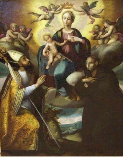 Madonna delle Grazie con i santi Agostino e Nicola di Tolentino