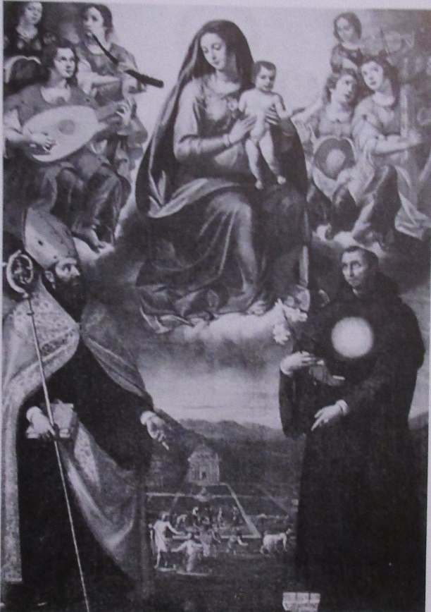 Madonna in trono con il Bambino tra i santi Agostino e Nicola