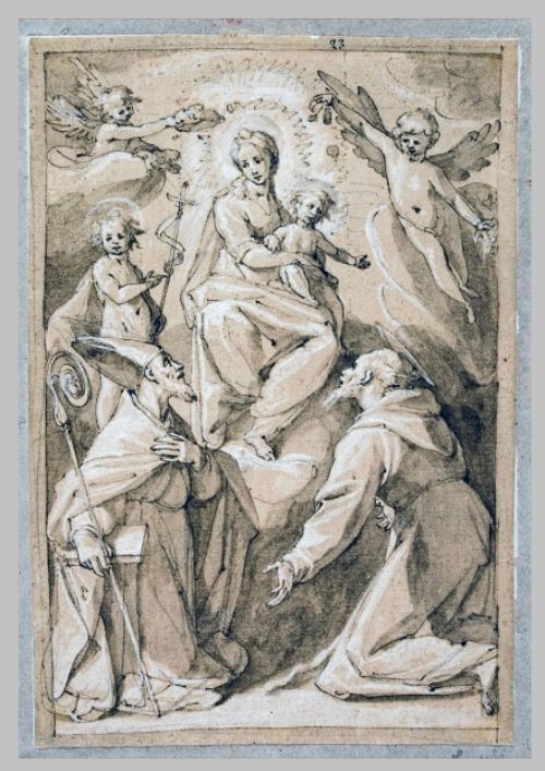 La Vergine in trono con i santi Agostino e Francesco
