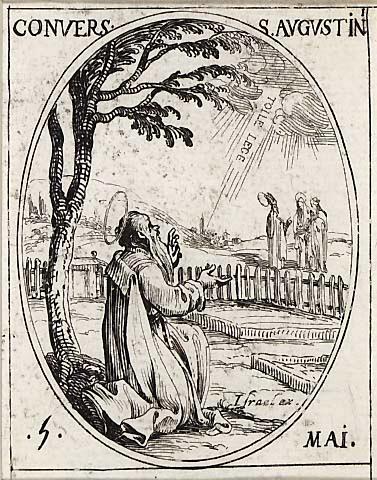 La conversione di sant'Agostino di Jacques Callot