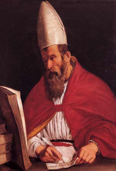 SSant'Agostino vescovo allo scrittoio del Centino