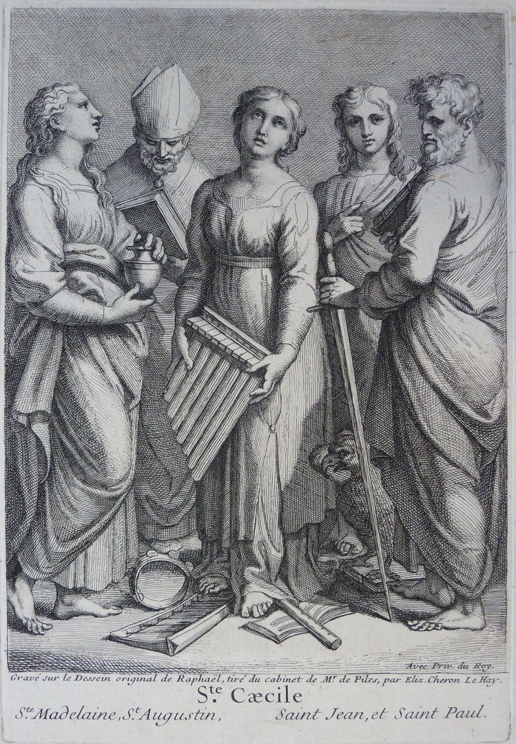 Santa Cecilia con sant'Agostino e altri santi