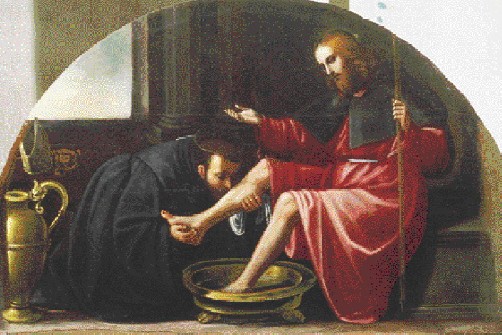 Agostino e il Cristo pellegrino di Ulisse Ciocchi in Santo Spirito a Firenze