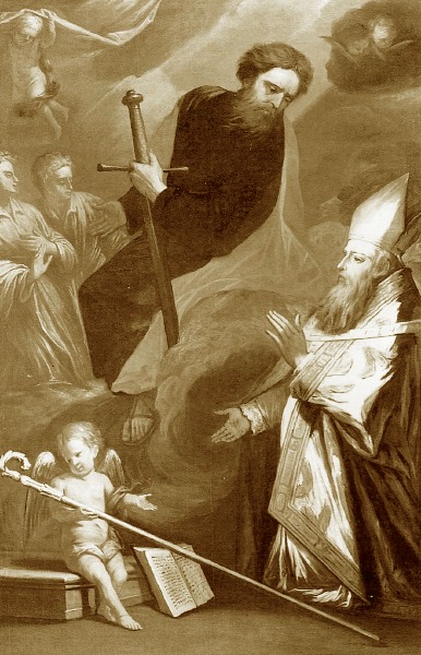 Sant'Agostino vescovo e san Paolo