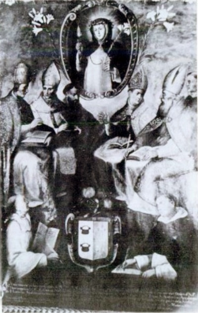 Allegoria di santa Caterina da Siena con i Dottori della Chiesa