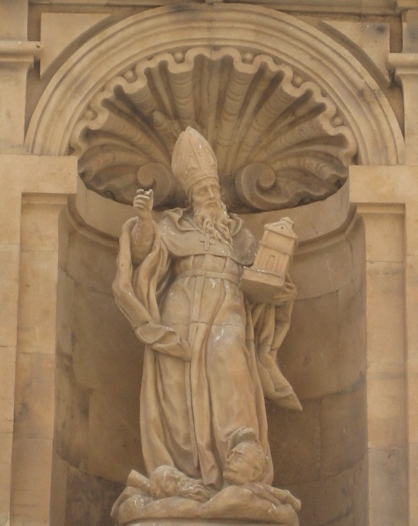 Sant'Agostino abbatte gli eretici di Cosimo Fanzago a Salamanca