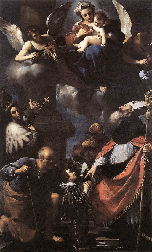 Madonna col Bambino e Santi e un giovane donatore presentato da Agostino