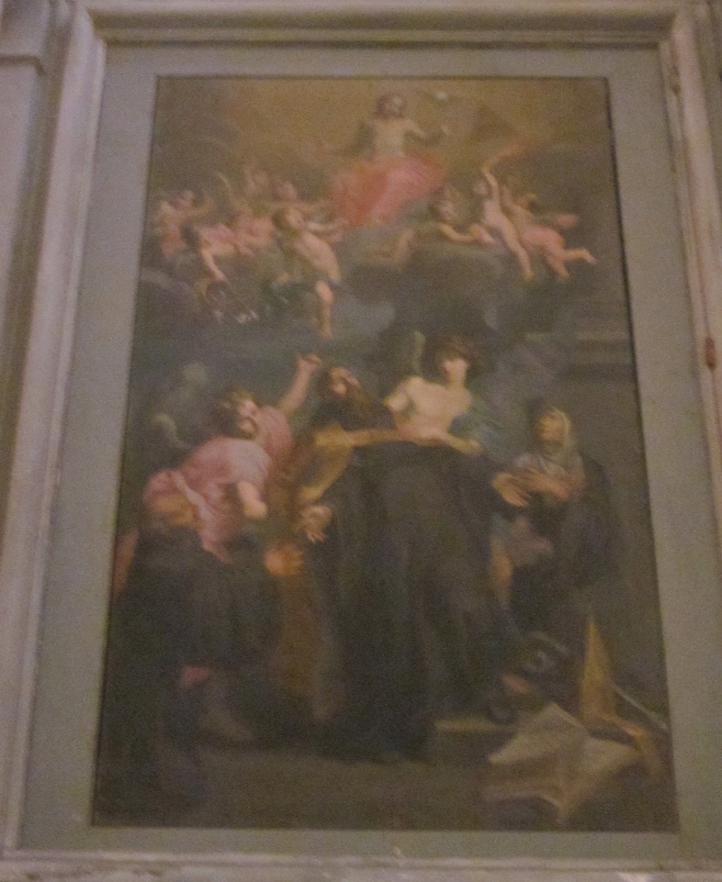 Estasi di sant'Agostino di Giuseppe Laudati nella chiesa di sant'Agostino a Cortona