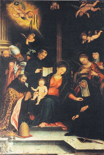 Madonna della Cintura con il Bambino e i santi Agostino, Monica, Chiara da Montefalco e Nicola da Tolentino