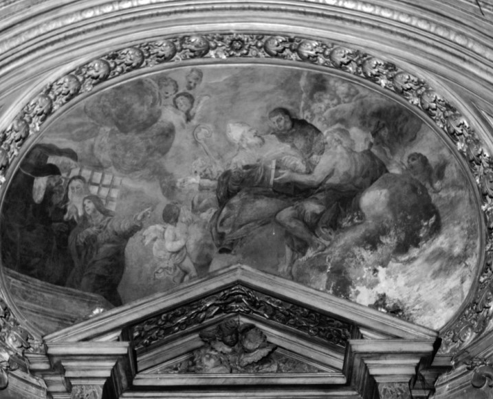 Visione di santa Rita con i santi Agostino, Nicola da Tolentino e Tommaso da Villanova