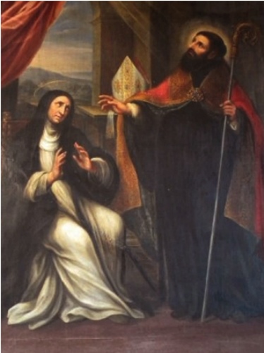Sant'Agostino e santa Monica a Lovere nel monastero delle clarisse