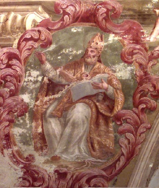 Sant'Agostino scrive ispirato le sue opere