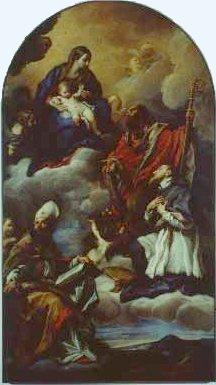 Madonna col Bambino, S. Nicola, S. Francesco di Sales e S. Agostino