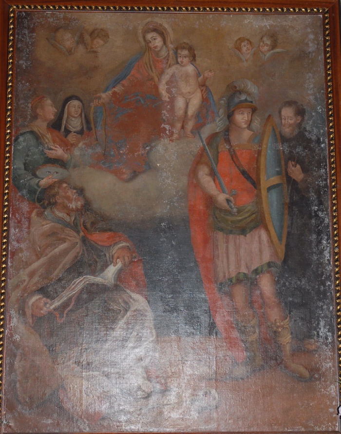Madonna della Cintura con i santi Agostino, Monica, Lucia e san Michele Arcangelo a Marciana