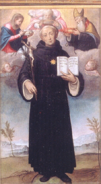 Agostino e la Vergine incoronano san Nicola da Tolentino