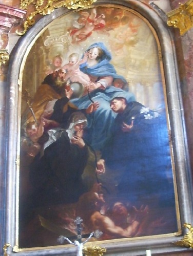 La Madonna della Cintura, Agostino, Monica e san Nicola da Tolentino