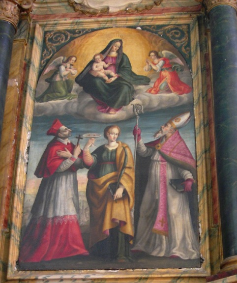 La Vergine e il Bambino con i santi Agostino, Carlo e Lucia