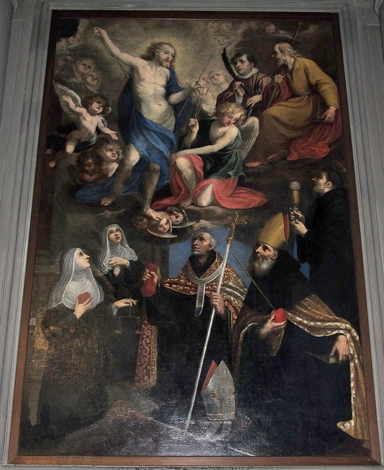 Agostino colpito dall'amore di Cristo di Astolfo Petrazzi nella chiesa di sant'Agostino a Prato