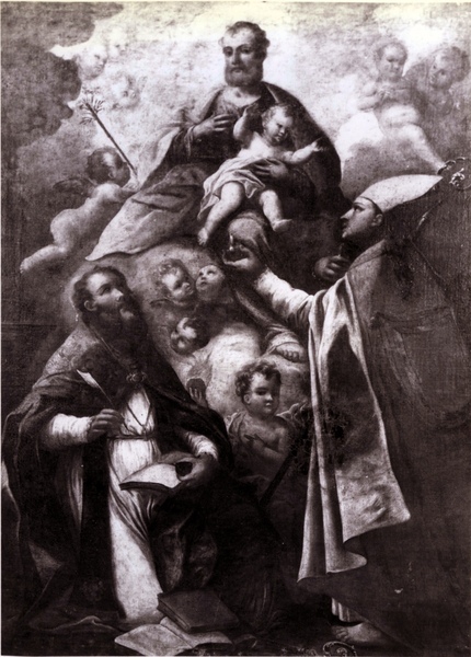 San Giuseppe e il Bambino appaiono ai santi Agostino e Gennaro
