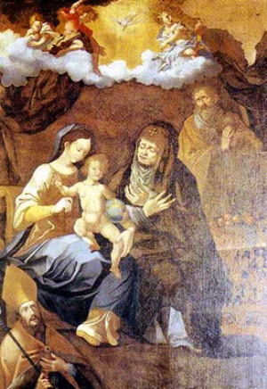 La Vergine con i santi Monica e Agostino in una tela a Sanarica