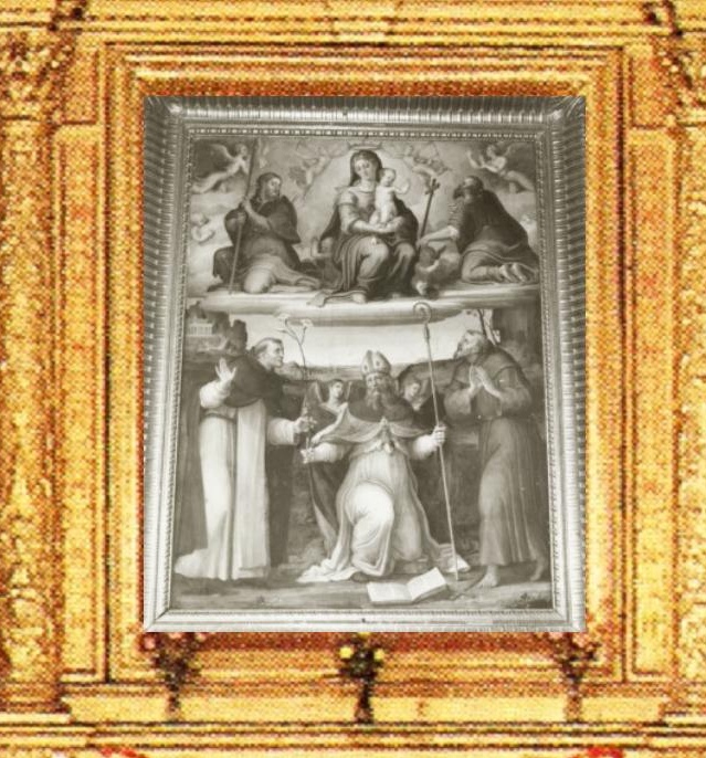 La Vergine, Agostino e Santi nel Coro di S. Agostino a Perugia
