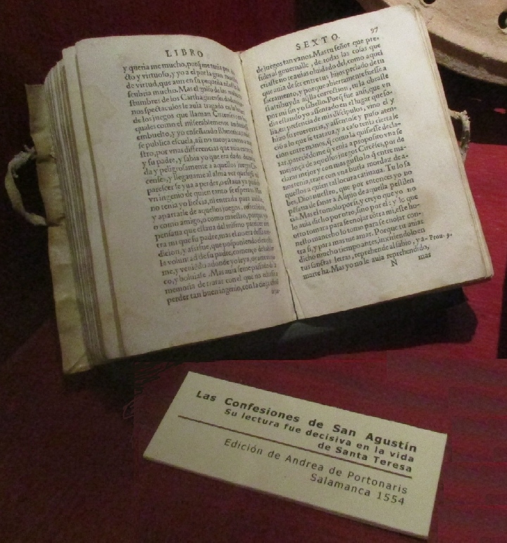 Le Confessioni di Sant'Agostino nel Museo di Carmes nell'edizione di Salamanca del 1554