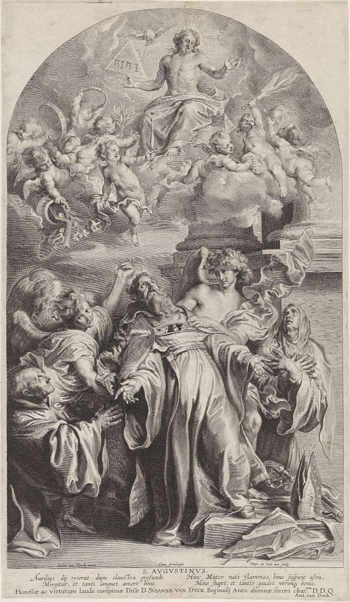 Estasi di sant'Agostino di Pieter de Jode il Giovane