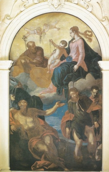 Madonna della cintura con Agostino, Monica, Girolamo, Rocco e Valentino
