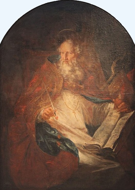 Sant'Agostino cardioforo nel suo studio