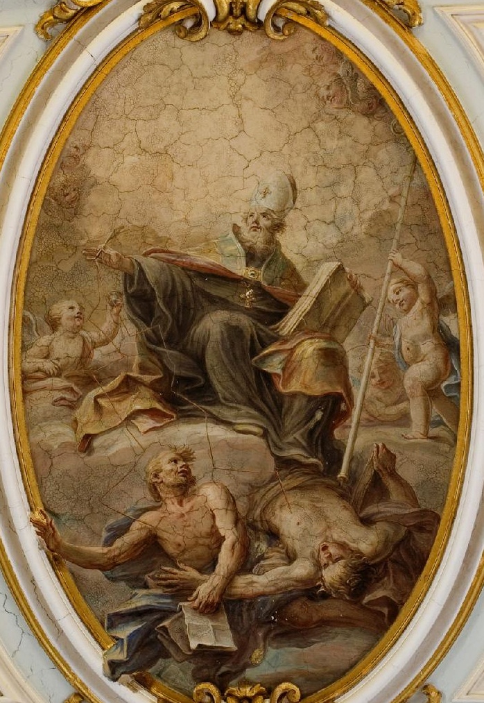 Gloria di Sant'Agostino che sconfigge le eresie
